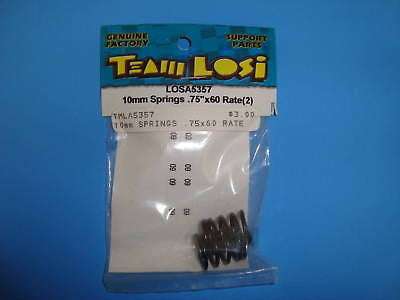 TEAM LOSI 10MM SPRINGS .75X60 RATE (2) #A-5357