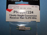 HITEC 72mHz SINGLE CONVERSION RECEIVER CRYSTAL 72.270 MHz (CH. 24) #6647224