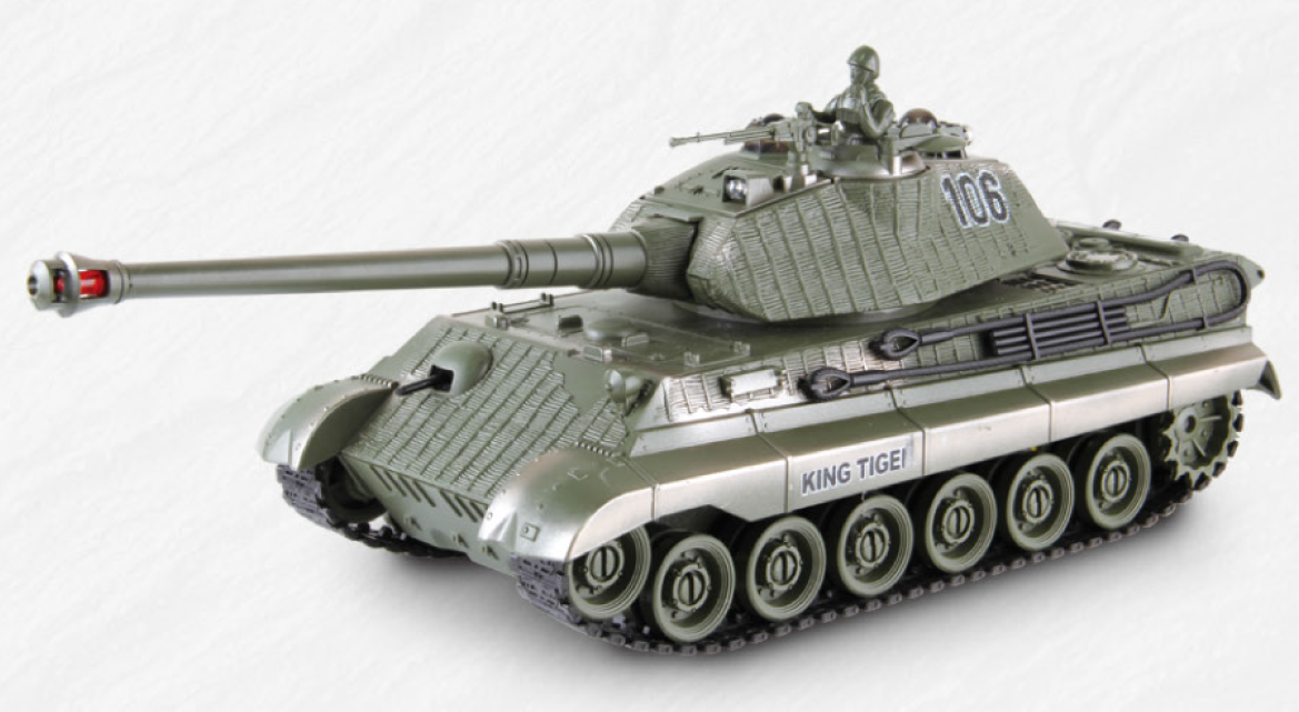 1:28 R/C BATTLE TANK KING TIGER VS BUNKER 99865 - 99865