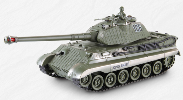 1:28 R/C BATTLE TANK KING TIGER VS BUNKER 99865 - 99865