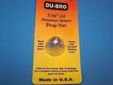 DUBRO 5/16"-24 ALUMINUM SPINNER PROP NUT #731