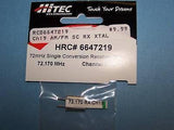 HITEC 72mHz SINGLE CONVERSION RECEIVER CRYSTAL (72.170 MHz) CH. 19 #6647219