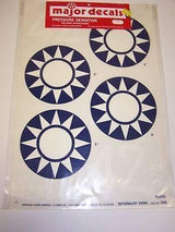 MAJOR DECALS PRESSURE SENSITVIE STICKERS #1260
