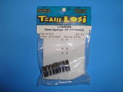 TEAM LOSI 10MM SPRINGS .75X70 RATE (2) #A-5358