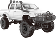 1:16 4WD R/C truck (red, blue, white) C64-1 - C64-1