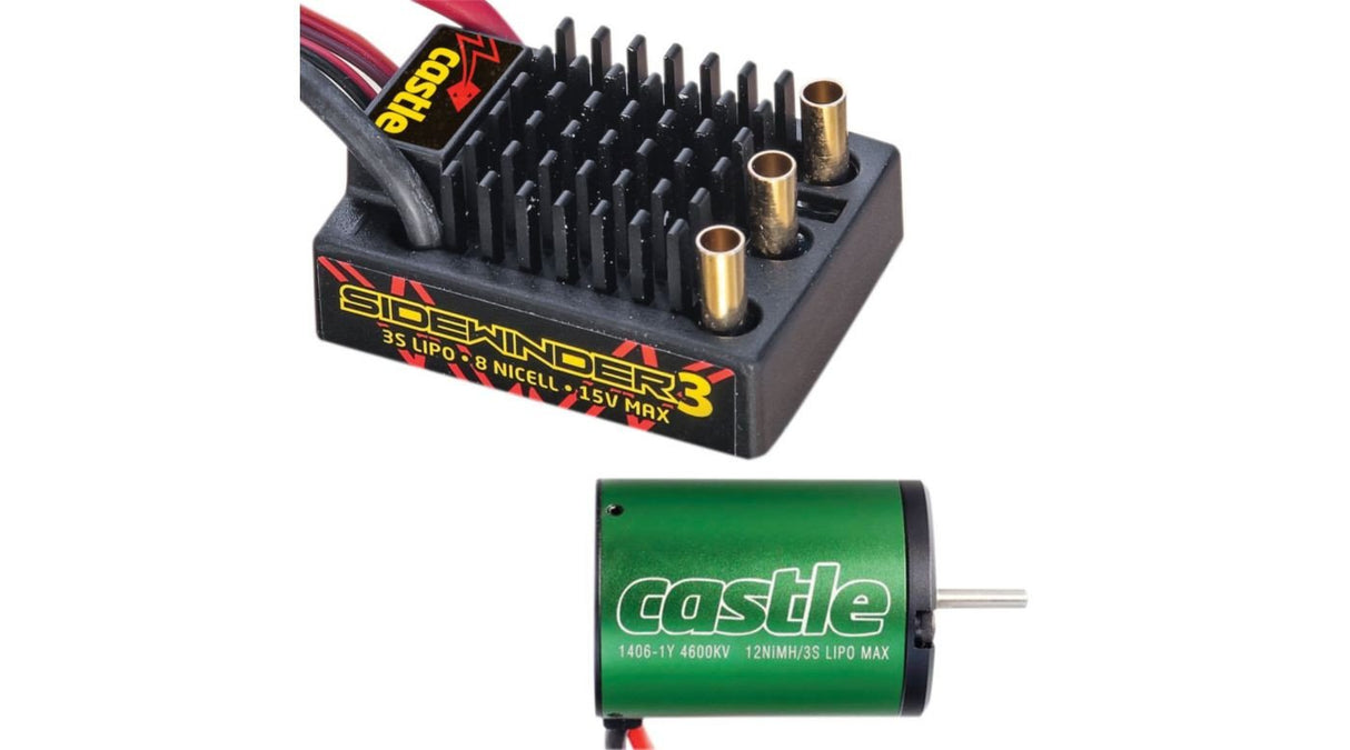 SV3 Sidewinder 12V ESC 1406-4600 Combo, Waterproof (CSE010011501)