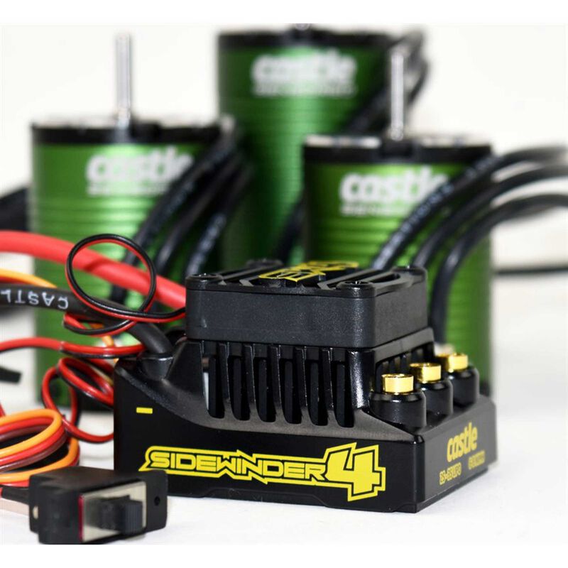 Castle Sidewinder 4 Brushless ESC / 1406-4600Kv Motor Combo - CSE010016401