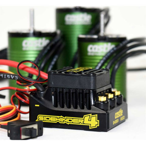 Castle Sidewinder 4 Brushless ESC / 1406-4600Kv Motor Combo - CSE010016401