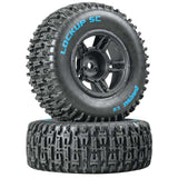 Lockup SC Tire C2 Mounted Black Front: Slash(2)