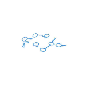 Bent Body Clips Blue(8) - DYN5555
