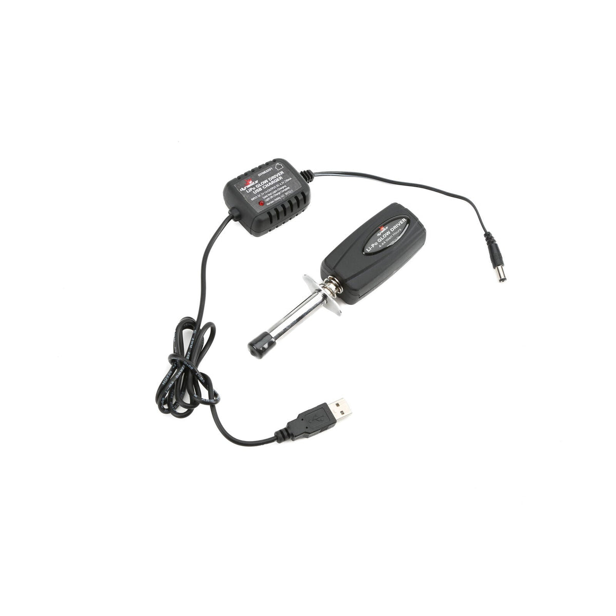 LiPo Glow Driver with Battery & USB Charger - DYNE0201