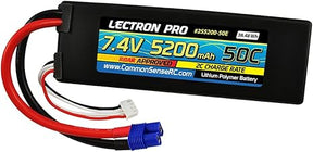 ELECTRON PRO 7.4 V 5200MAH 50C LIPO BATTERY EITH EC3 CONNECTOR FOR 1/10TH SCALE CARS & TRUCKS