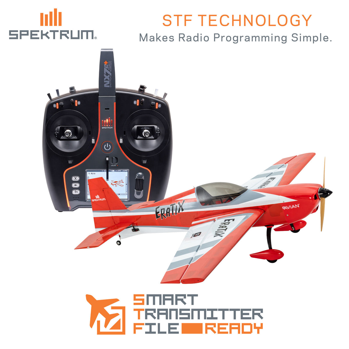 EFL-13350 Eratix 3D SWS 1.6m (64") BNF Basic with AS3X+ and SAFE Select