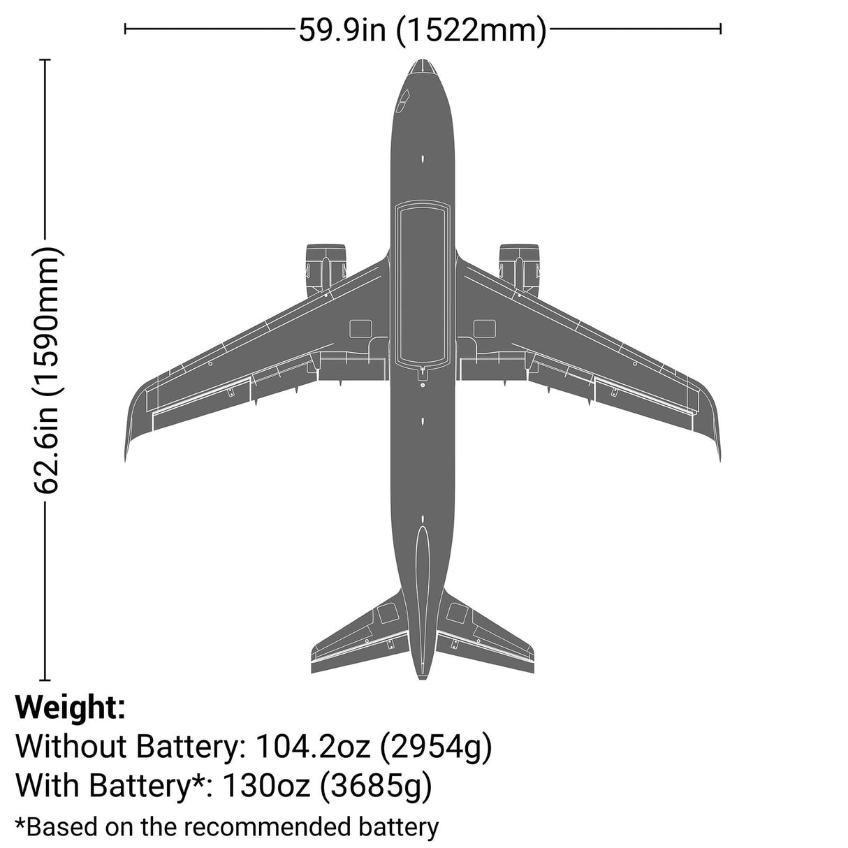 EFL-1493 Airbus A320neo Twin 64mm EDF BNF Basic with AS3X+ and SAFE Select