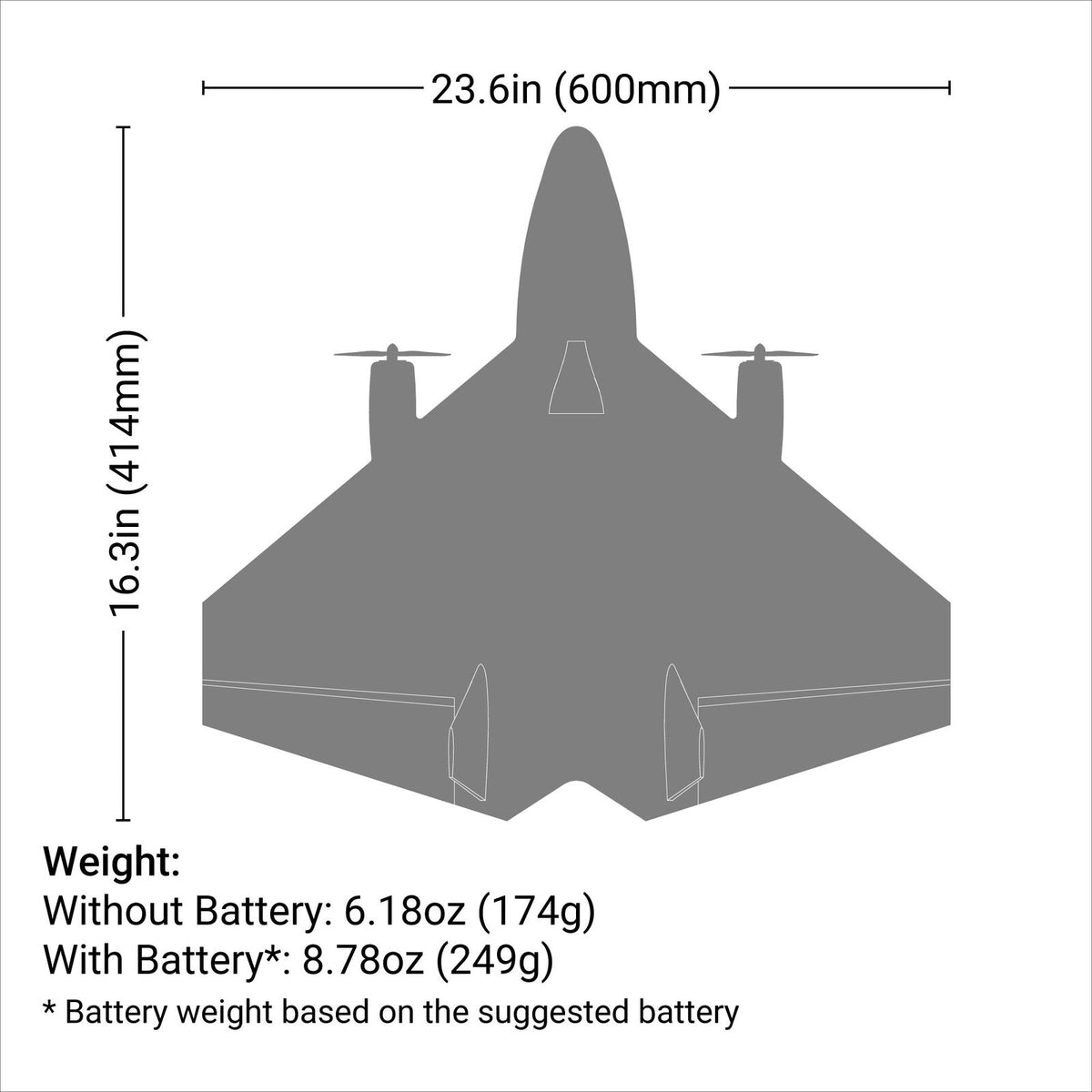 EFL02250 Ultrix 600mm BNF Basic