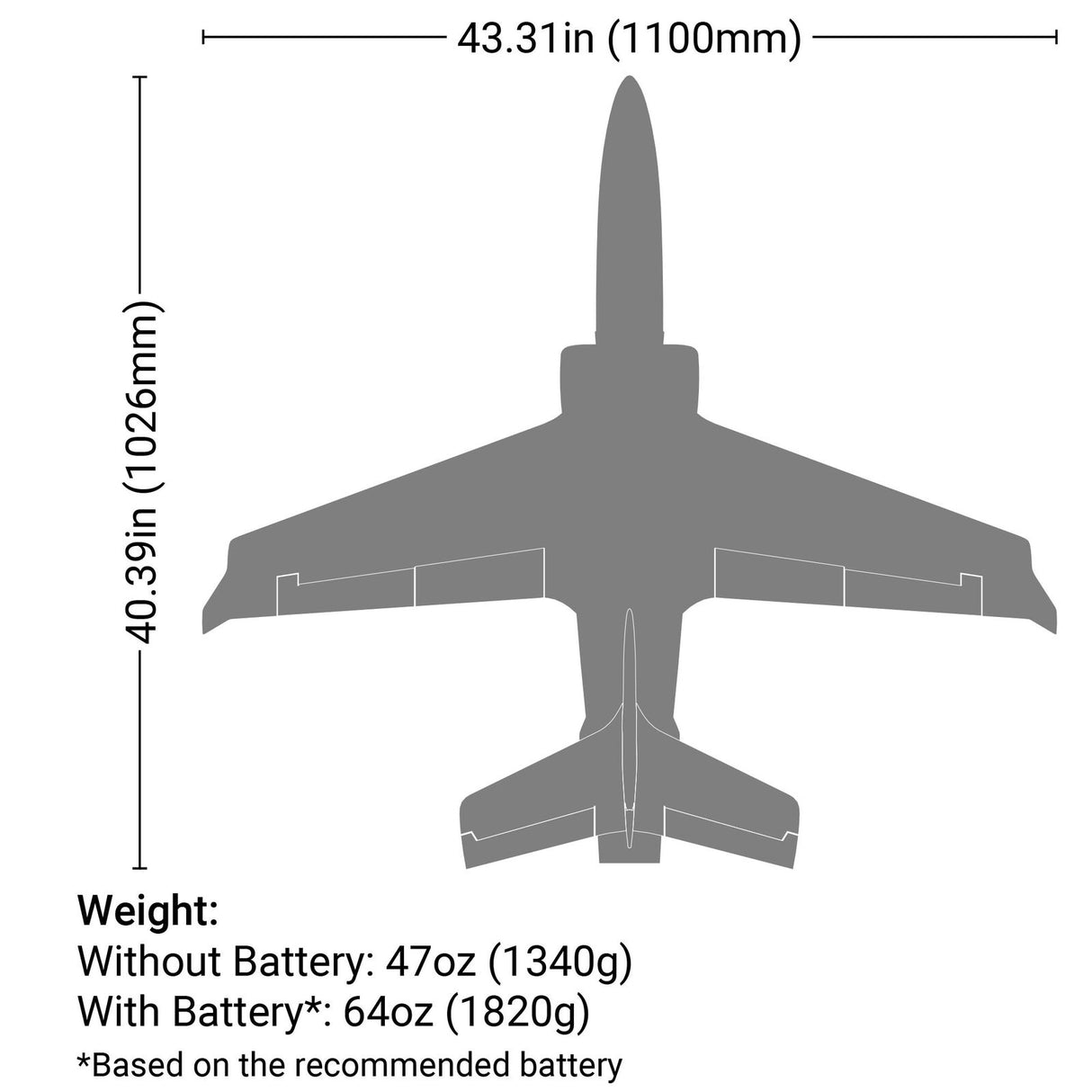 EFL077500 Viper 70mm EDF Jet BNF Basic with AS3X and SAFE Select