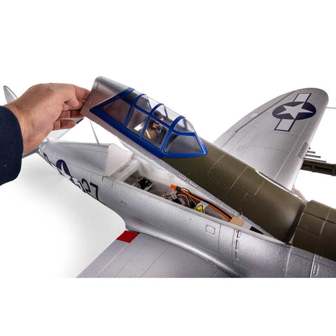 E-Flite P-47 Razorback 1.2m BNF Basic with AS3X & SAFE Select - EFL08450
