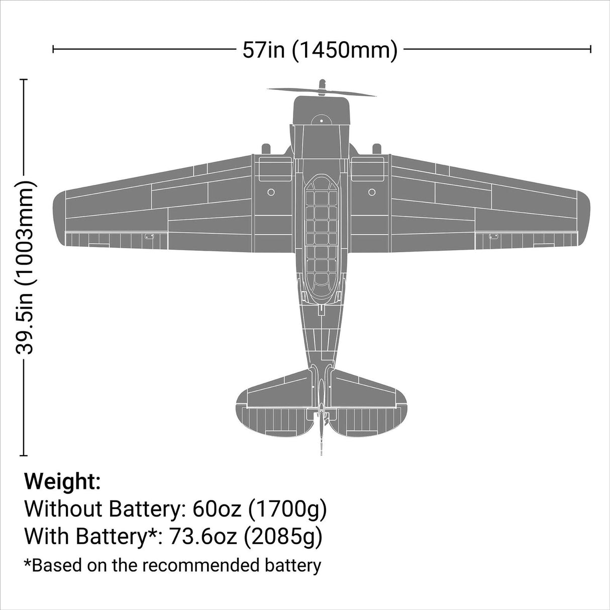 EFL08750 SNJ-5/AT-6 Texan 1.5m BNF Basic with AS3X+ and SAFE Select