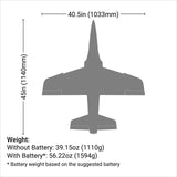 EFL0950 Habu SS (Super Sport) 70mm EDF Jet BNF Basic with SAFE Select and AS3X