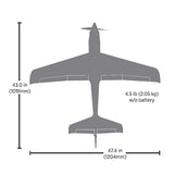 EFL120050 V1200 1.2m BNF Basic with AS3X+ and SAFE Select