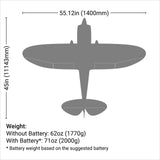 EFL14850 Commander mPd 1.4m BNF Basic with AS3X and SAFE Select