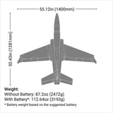 EFL17750 Viper 90mm EDF Jet BNF Basic with AS3X and SAFE Select