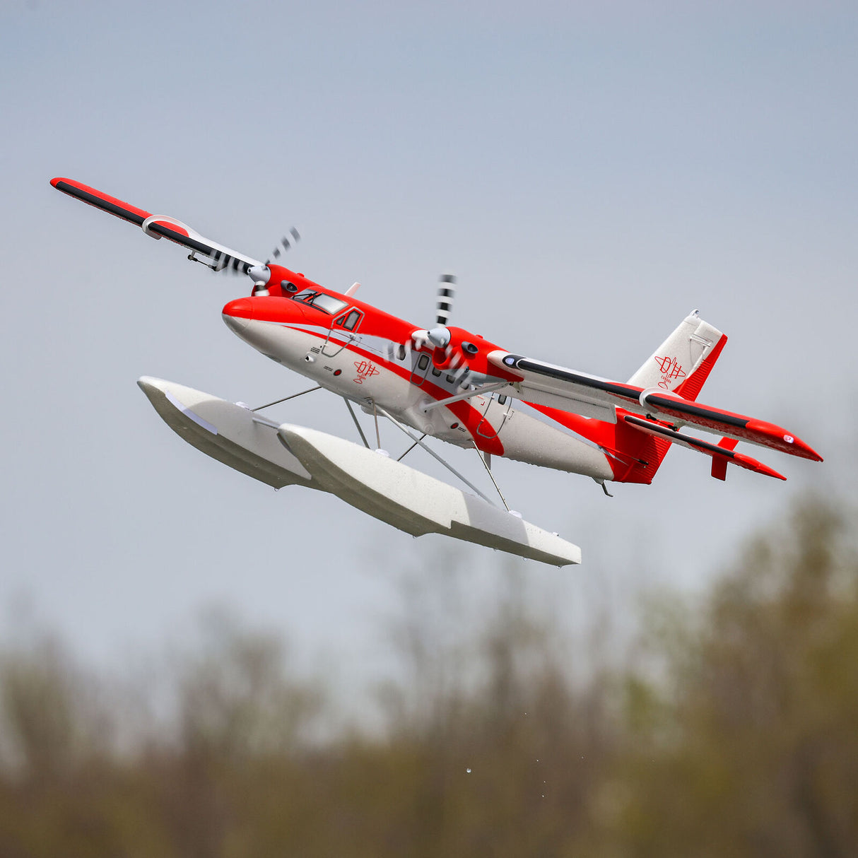 EFL32050CF DHC-6 Twin Otter 1.4m BNF Basic with AS3X+ and SAFE Select Combo with Floats