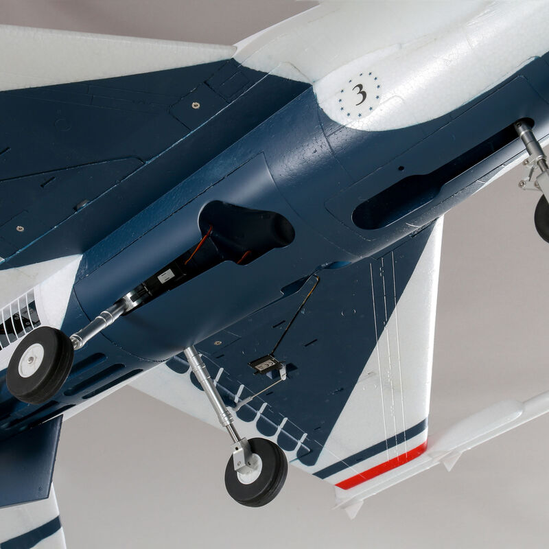 F-16 Thunderbirds 70mm EDF Jet BNF Basic with AS3X and SAFE Select - EFL78500