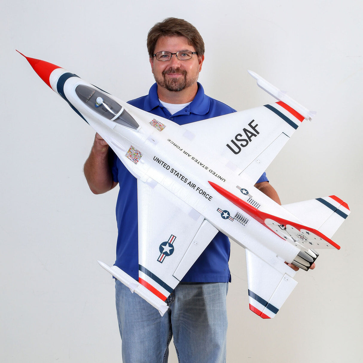 EFL178500 F-16 Thunderbirds 70mm EDF Jet BNF Basic with AS3X and SAFE Select