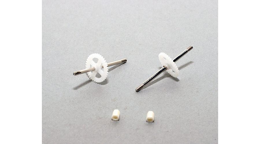 Prop Shaft with Gear (2): UMX 4Site  by E-flite