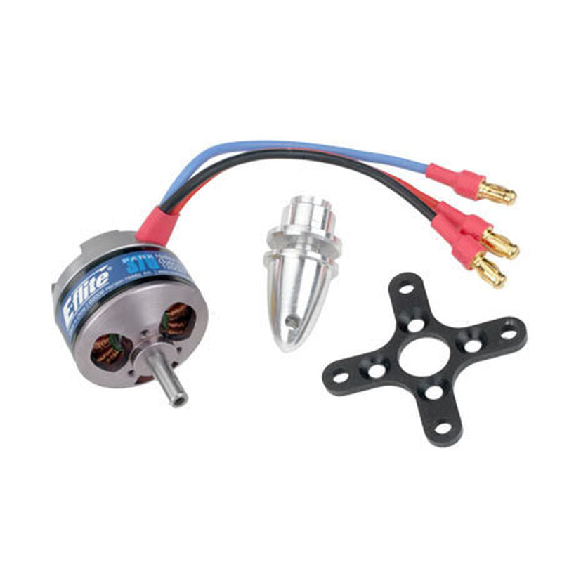 E-flite Park 370 Brushless Outrunner, 1200Kv with 4mm Hollow Shaft: 3.5mm Bullet