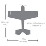 EFLU02050 UMX Eratix 3D FF (Flat Foamy) 450mm BNF Basic with AS3X and SAFE Select