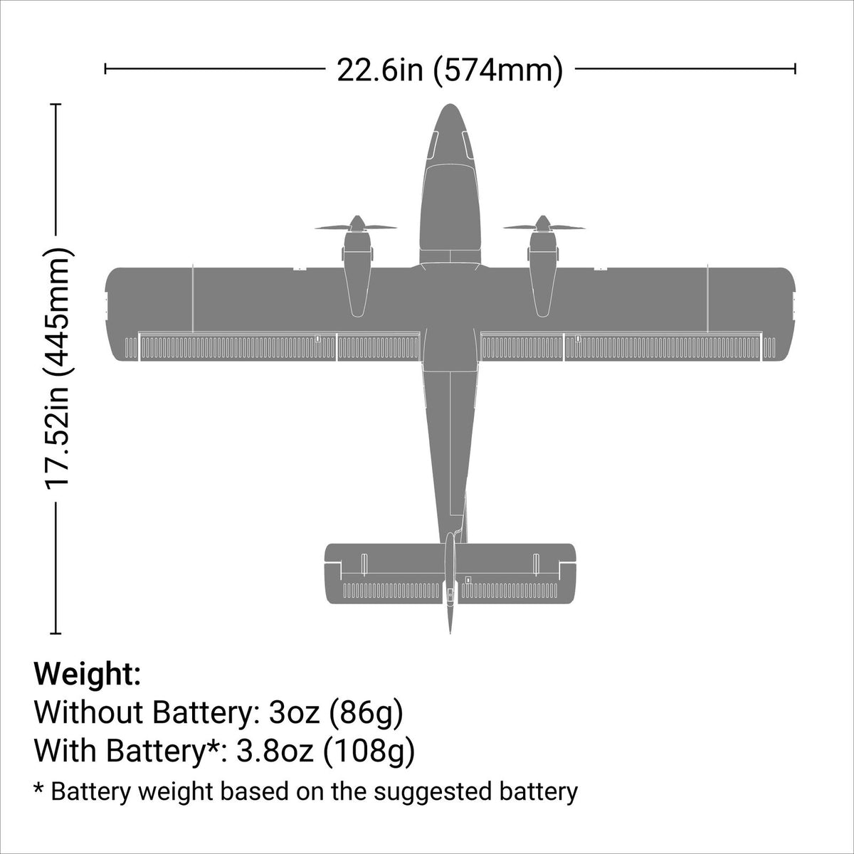 EFLU30050 UMX Twin Otter BNF Basic with AS3X and SAFE Select