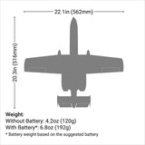 EFLU6550 UMX A-10 Thunderbolt II 30mm EDF Jet BNF Basic with AS3X and SAFE Select