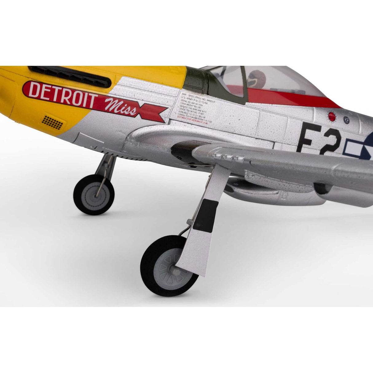 EFLU7350 UMX P-51D Mustang “Detroit Miss” BNF Basic with AS3X and SAFE Select