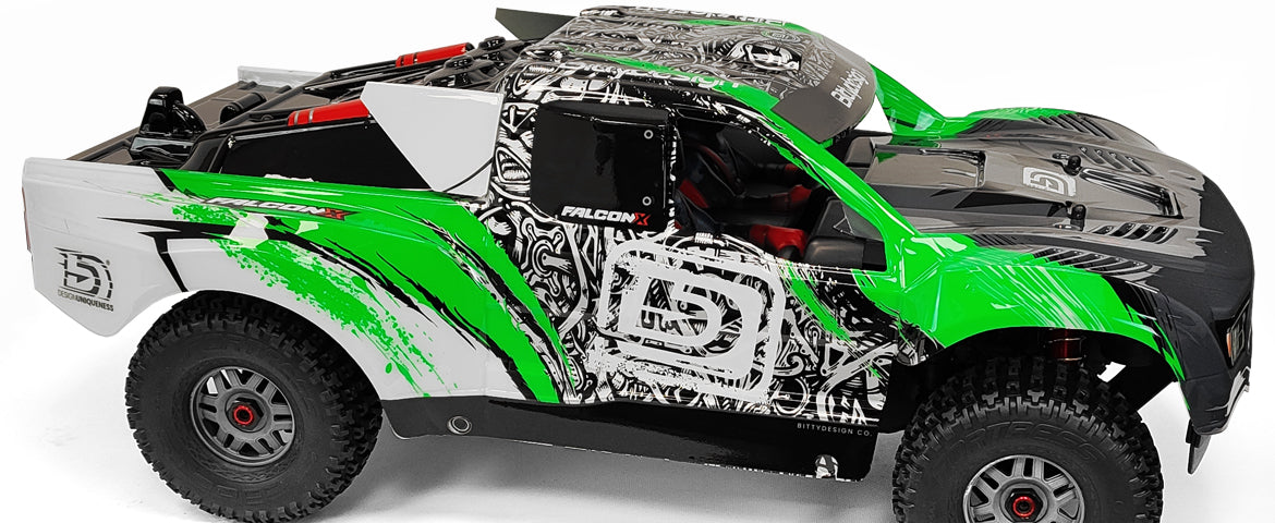 Bitty Design 1/7 FALCON-X ARRMA MOJAVE 6S Pre-Painted and Pre-Cut Body