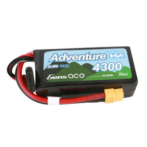 11.4V 4300mAh 3S 60C G-Tech Smart Lipo Battery: XT60 - GEA433S60X6GT - GEA433S60X6GT