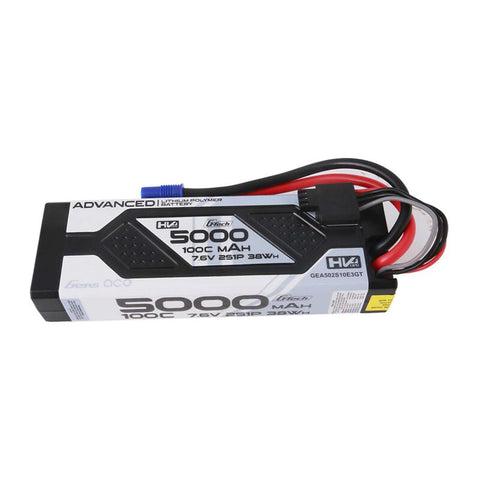 7.6V 5000mAh 2S 100C G-Tech Smart Lipo Battery: EC3 - GEA502S10E3GT