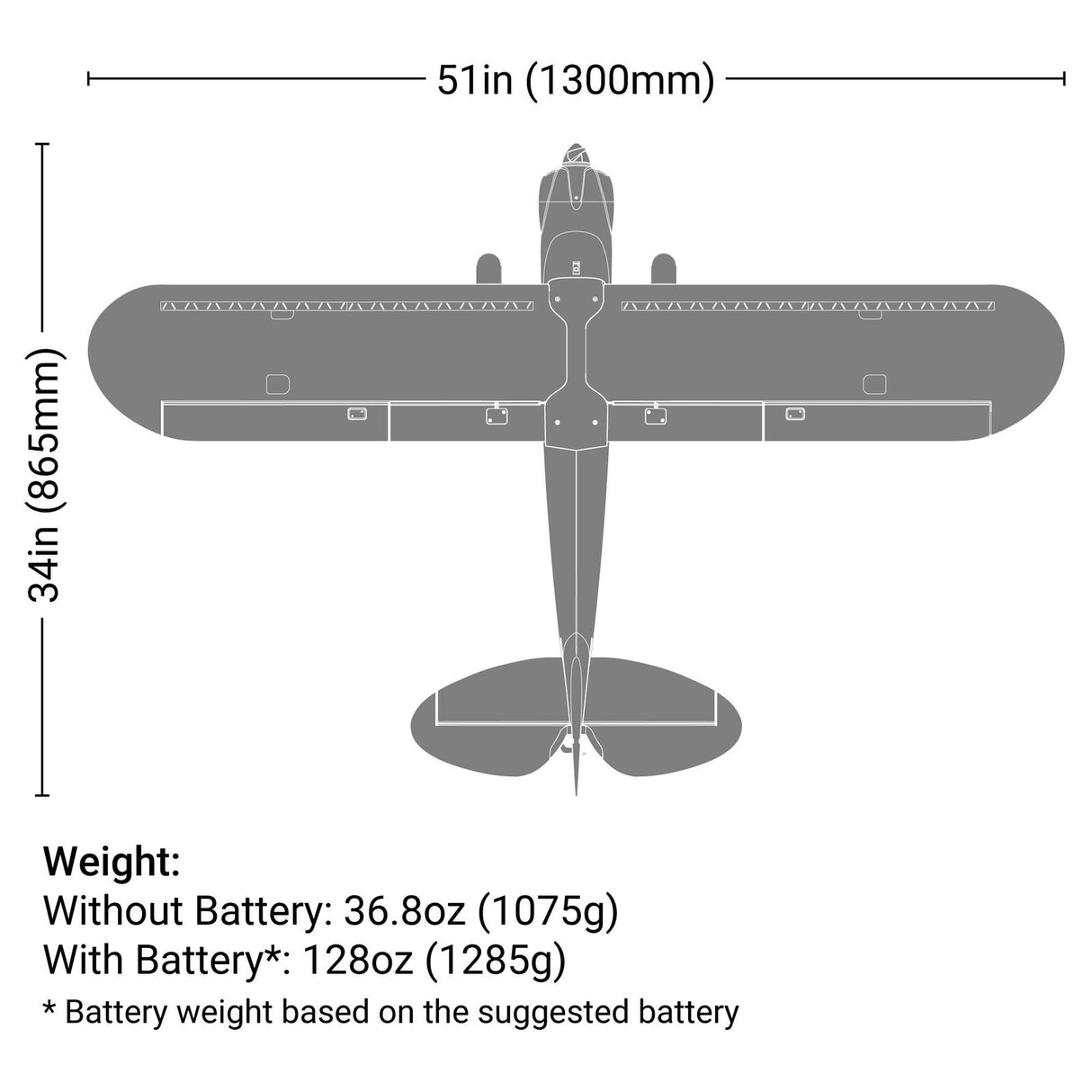 HBZ320001 Carbon Cub S 2 1.3m RTF Basic