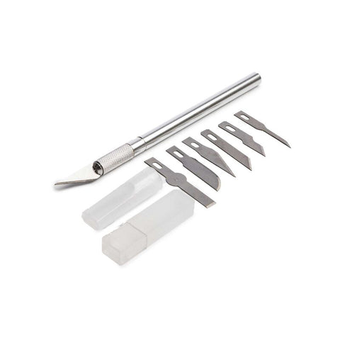 1 Light Duty Aluminum Knife with 6 Assorted Blades - HDXK0146