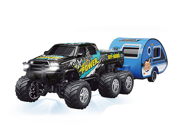1:64 R/C Truck with trailer with APP control - Ford 6-wheeler HG4-407 - RCPHG4-407GY