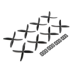 Quad Prop 5x4x4, Black: 8 pack (HQPQP504040B) - HQPQP504040B