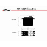 HRC31425CR RCD Inc HS-1425 Standard Analog Continuous Rotation Robot Servo