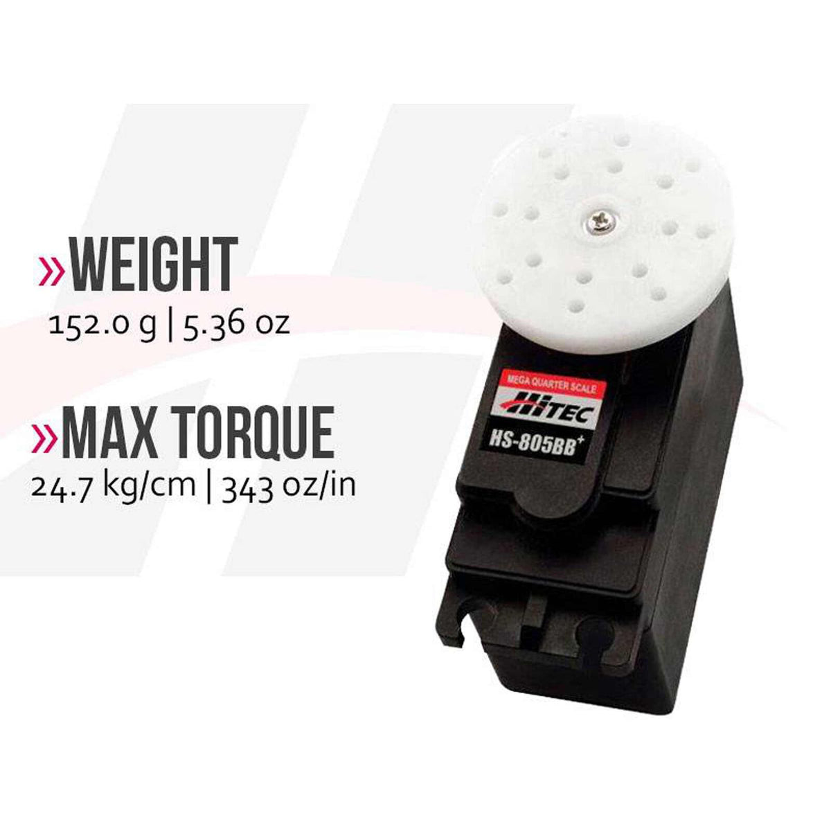 HRC31805S RCD Inc HS-805BB Giant 1/4 Scale Analog Aircraft Servo