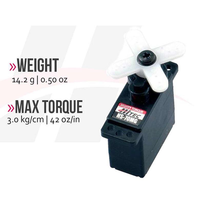 HS-70MG Micro Analog Ultra Torque Metal Gear Feather Servo - HRC32070