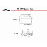 HRC32082S RCD Inc HS-82MG Micro Analog Metal Gear Servo