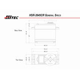 HRC32645H RCD Inc HSR-2645CR Standard Digital Continuous Rotation Robot Servo