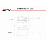 HS-646WP Standard Digital Waterproof Metal Gear Servo - HRC32646W