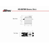 HRC35087S RCD Inc HS-5087MH Micro Digital HV Metal Gear Servo