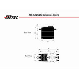 HRC35245S RCD Inc HS-5245MG Mini Digital Metal Gear Servo